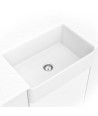 FIRECLAY FARMHOUSE WHITE SINGLE BOWL-3020